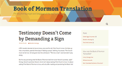 Desktop Screenshot of bookofmormontranslation.org